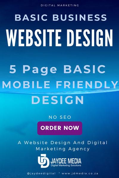 business-web-design-basic Basic Business Website Design Mobile Optimised Site