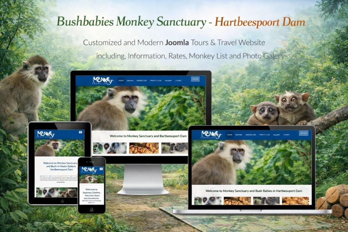 Bushbabies Monkey Sanctuary | Wildlife Adventure & Tourism Web Design