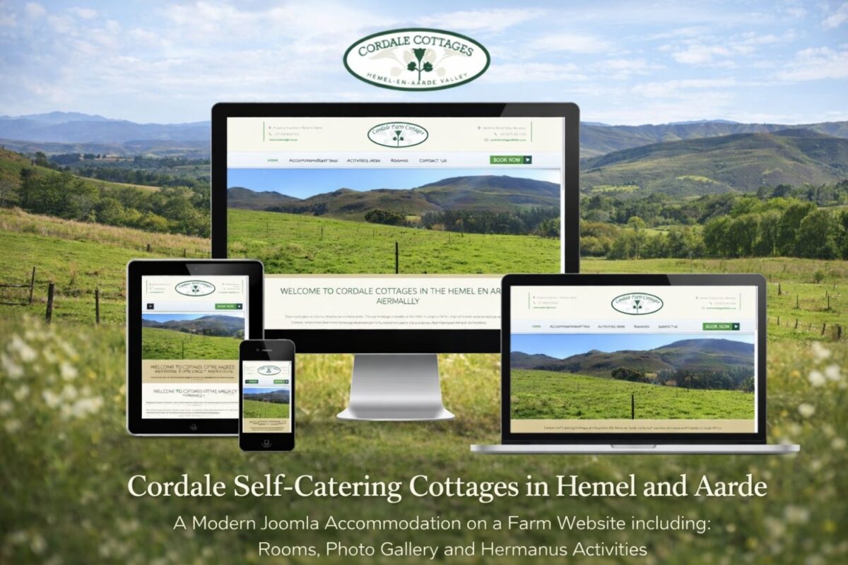 Cordale Self-Catering Cottages Joomla website