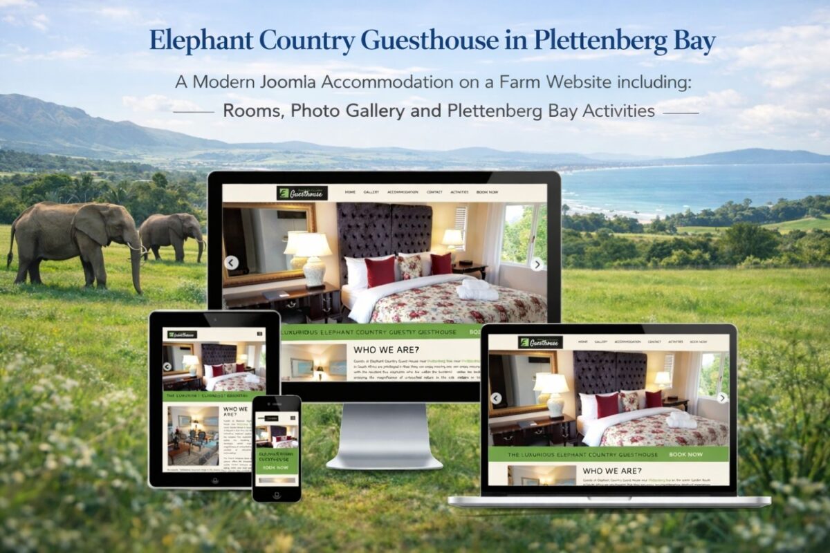 Elephant Country Guest House | Luxury Wildlife Retreat Joomla Web Design
