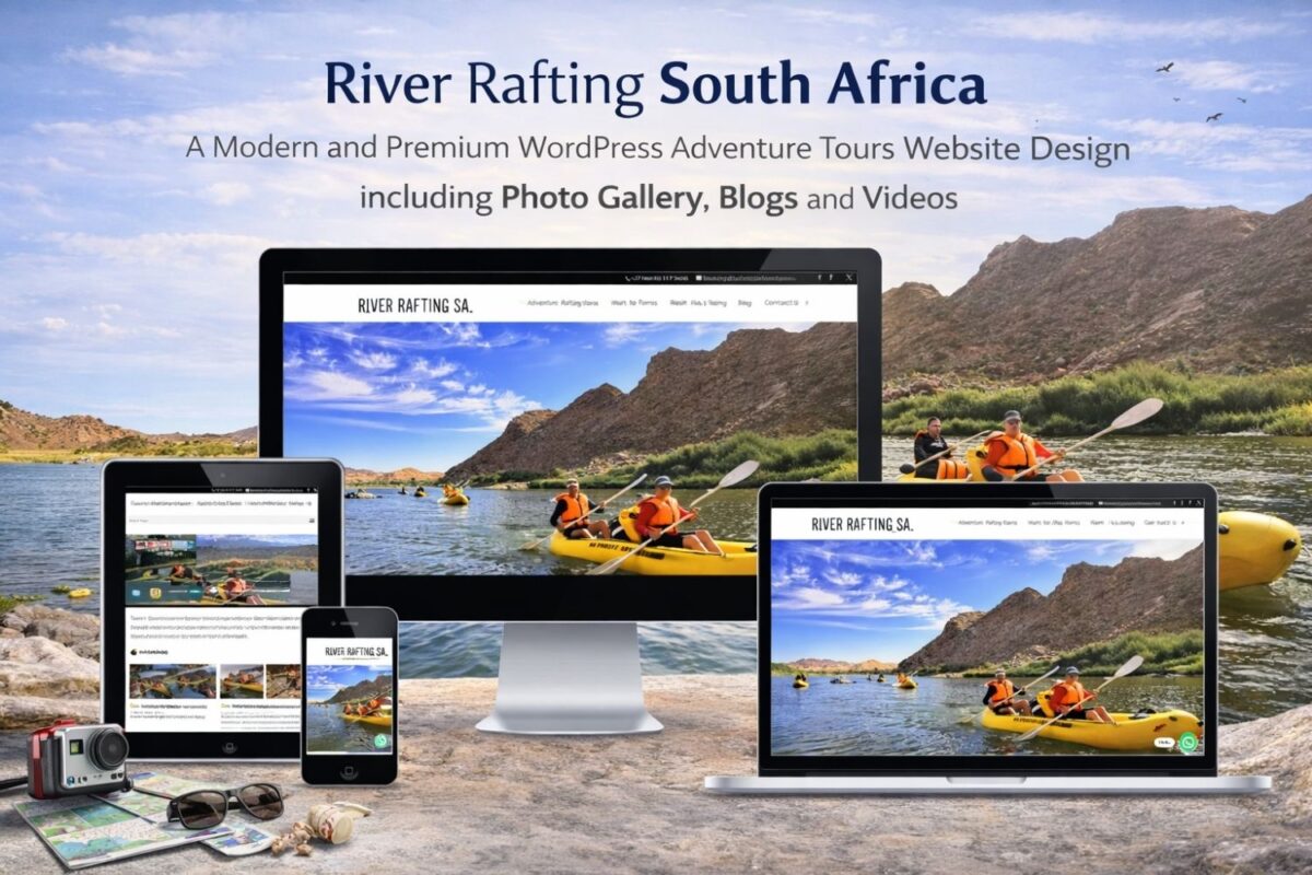 River Rafting South Africa website design
