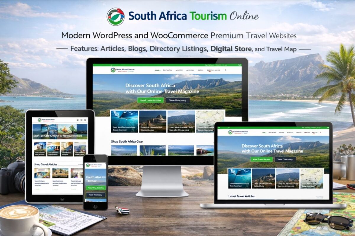 Wordpress woocommerce development - south africa online travel magazine