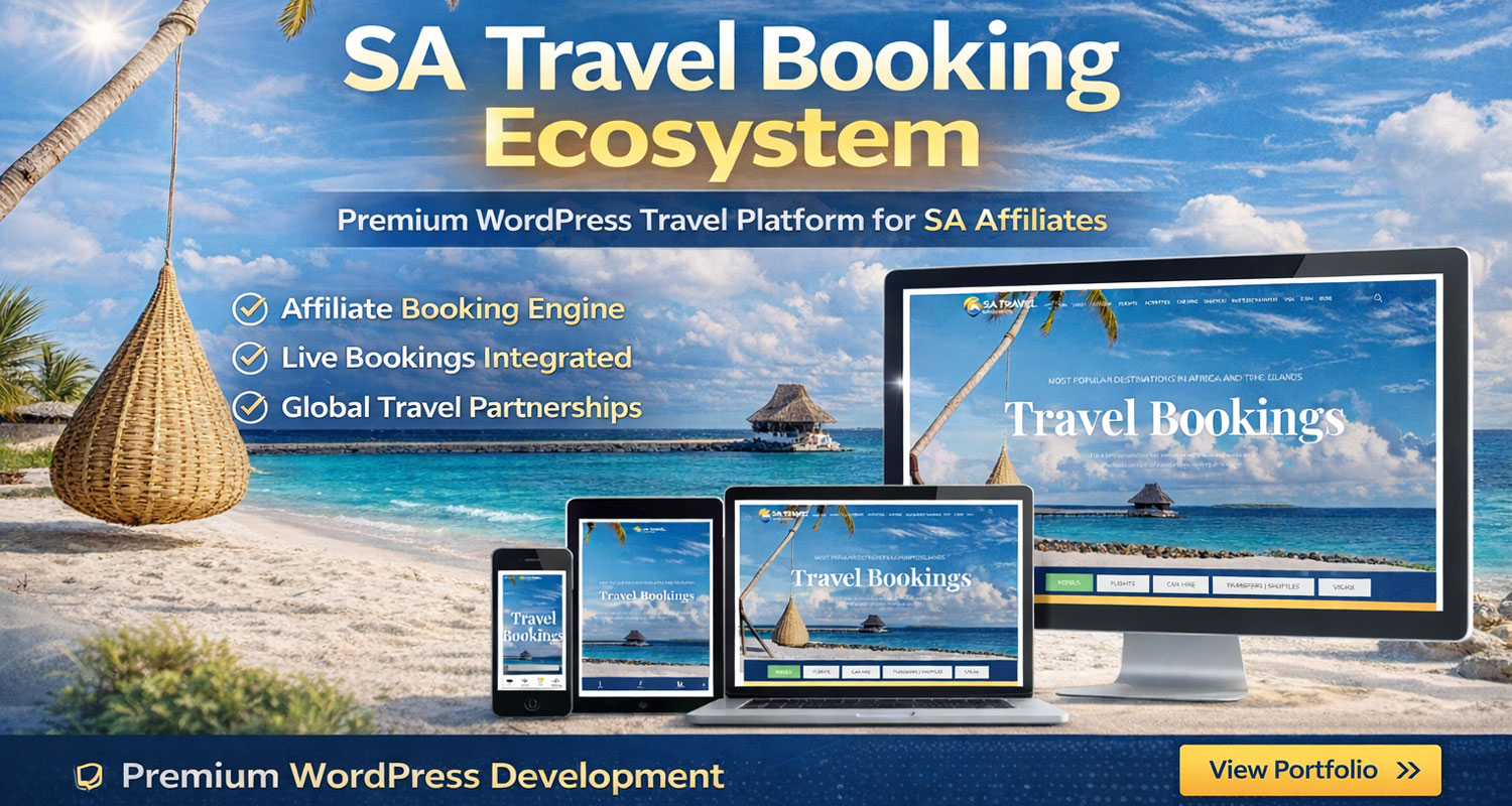 SA Travel Bookings web development case study