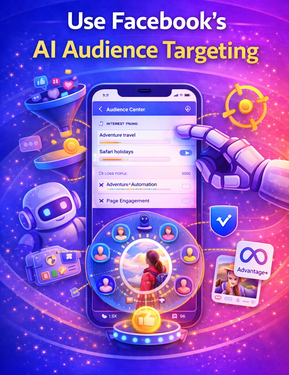 Facebook optimisation 2026,. Step 4 Ai Targeting audience